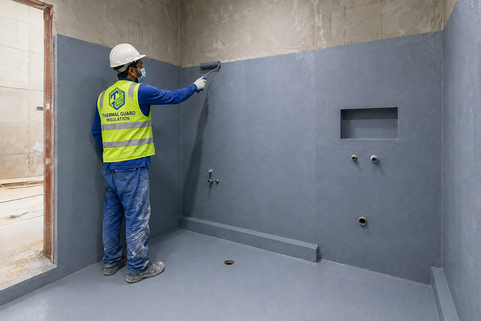 Shower area waterproofing